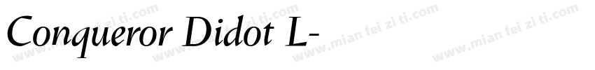 Conqueror Didot L字体转换